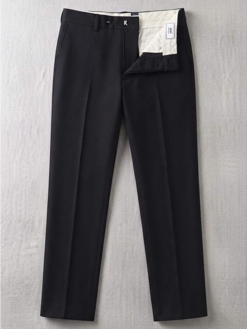 AMI PARIS Black Wool Dress Pants